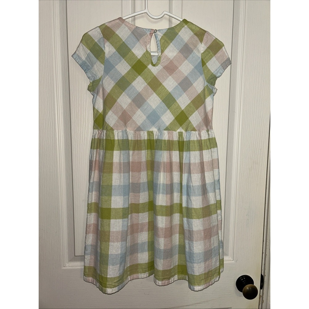 Peyton‎ & Parker Girls Dress Size 12 Gingham, blue pink green - Picture 2 of 8